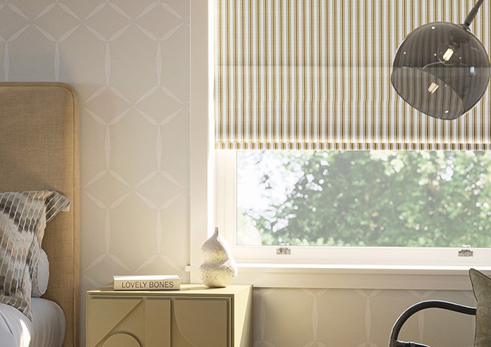 Lace Stripes, Treasure - Roman Blind - Image 5
